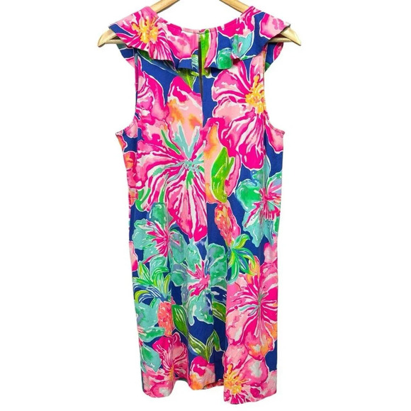 Lilly Pulitzer Esmeralda Dress Beckon Blue Jungle Utopia Size Large NWT $168 - Picture 3 of 12